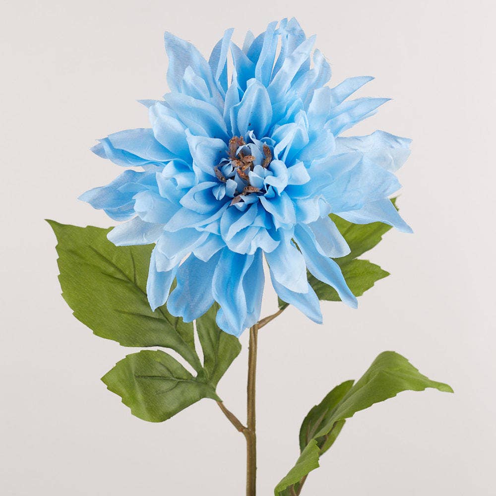 25" Artificial Dahlia Stems (Pack of 12) - Choose Color