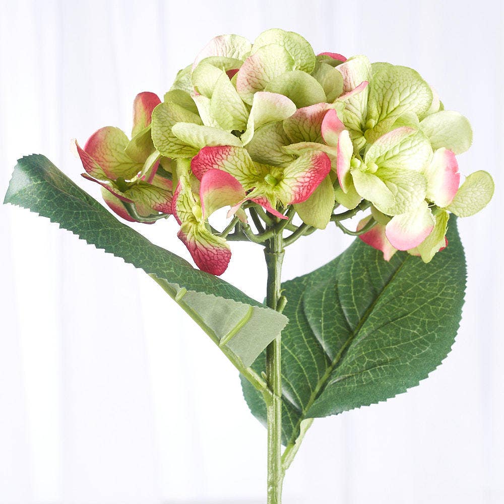 27" Artificial Hydrangea Polysilk Flower Stem - Choose Color