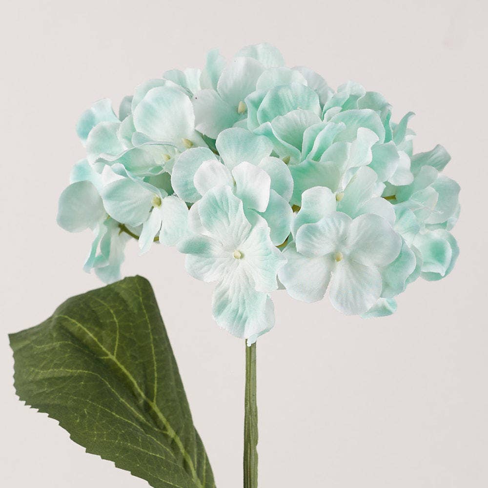 27" Artificial Hydrangea Polysilk Flower Stem - Choose Color