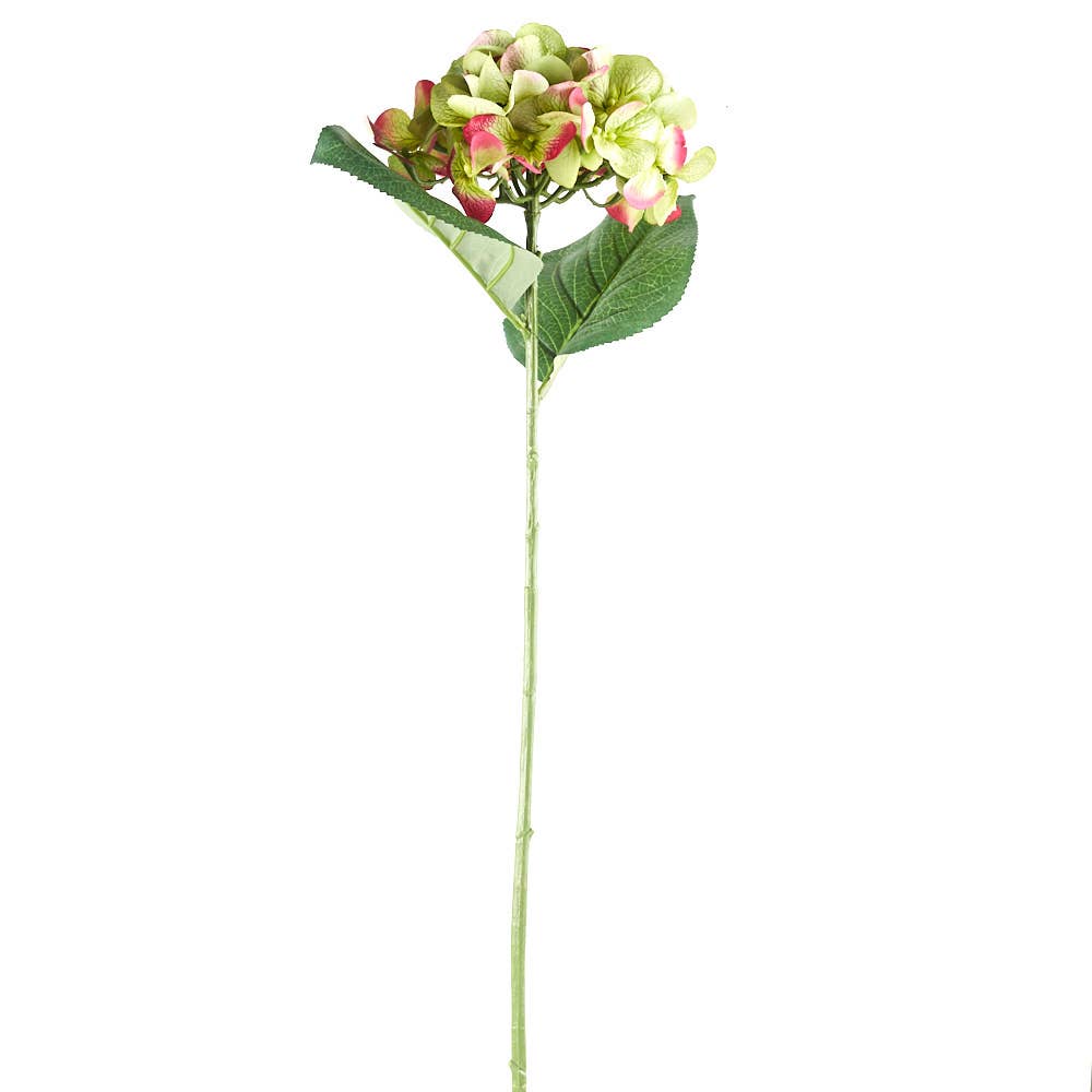 27" Artificial Hydrangea Polysilk Flower Stem - Choose Color