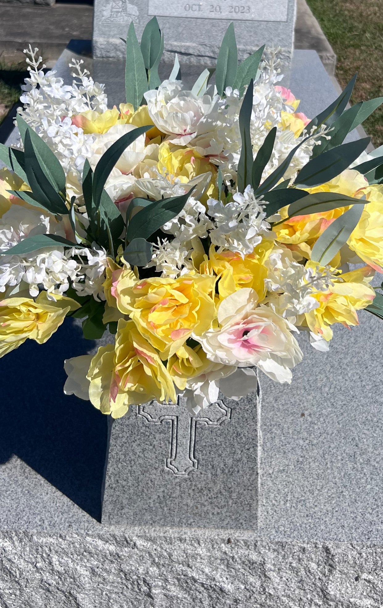 Yellow and White Arrangement