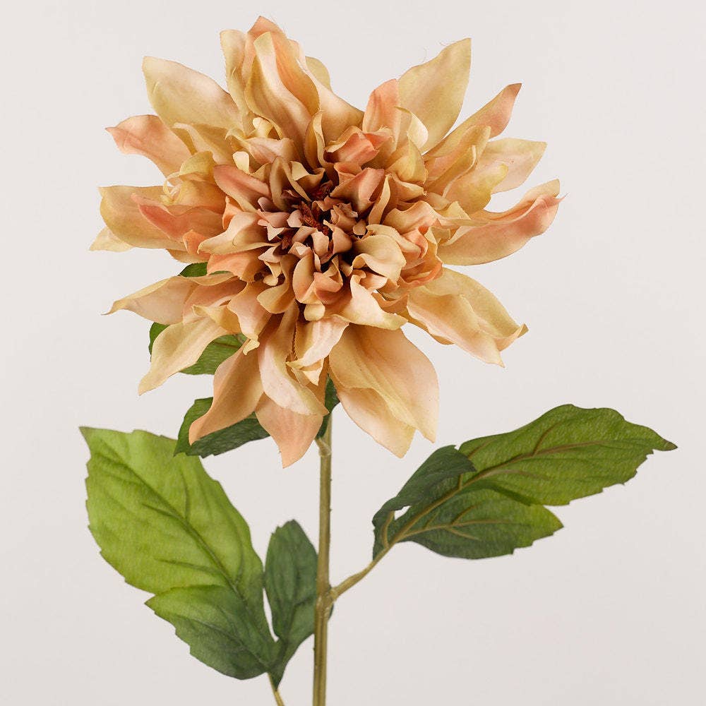 25" Artificial Dahlia Stems (Pack of 12) - Choose Color
