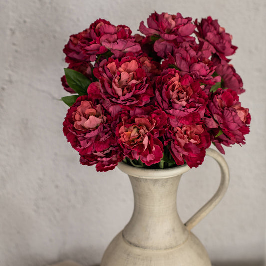 25" BURGUNDY PEONY STEM