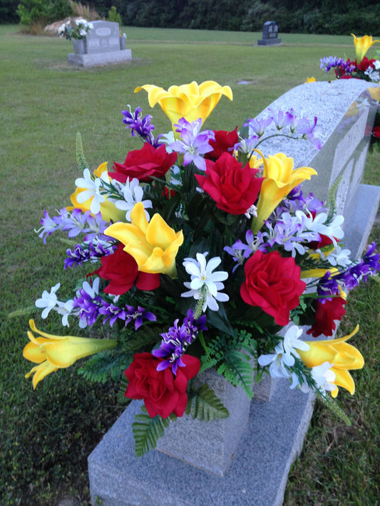 Assorted color flower arrangement